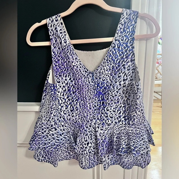 Rebecca Taylor tank size 0 flowy peplum.​​ - Picture 5 of 5